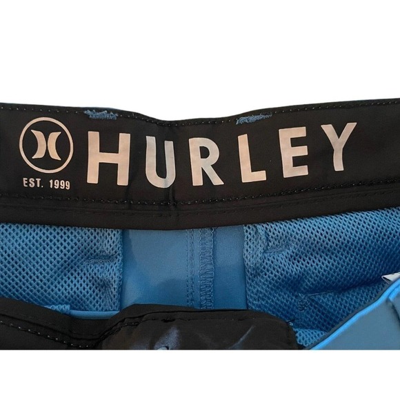 Hurley NEW Mens Shorts All Day Hybrid Quick Dry 4-Way Stretch Blue Size 30 Swim - Picture 4 of 8
